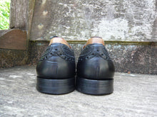 Load image into Gallery viewer, CHURCH’S BROGUES – UNLINED BLACK CALF LEATHER - UK 7 – BURWOOD H – EXCELLENT CONDITION
