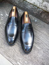 Load image into Gallery viewer, CROCKETT &amp; JONES HAND GRADE LOAFERS – BLACK – UK 11 – BALMORAL – UNWORN CONDITION
