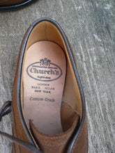 Load image into Gallery viewer, CHURCH’S BROGUES – BROWN SUEDE - UK 7 – GUNTHORPE – UNWORN CONDITION
