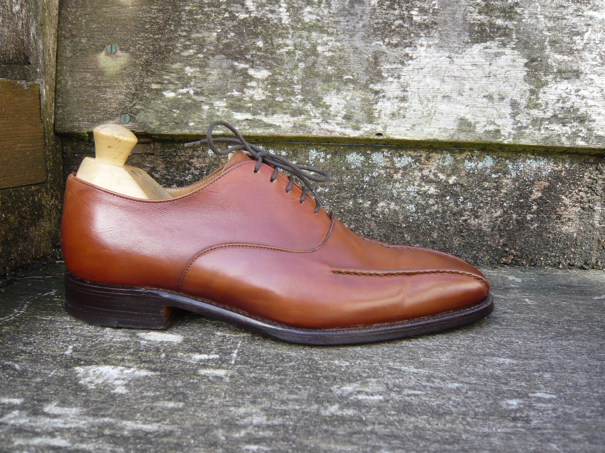 JOSEPH CHEANEY VINTAGE OXFORD – BROWN / TAN – UK 9 – CARL - EXCELLENT  CONDITION