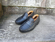 JOSEPH CHEANEY BASKETWEAVE LOAFERS – BLACK – UK 8.5 – EXCELLENT CONDITION