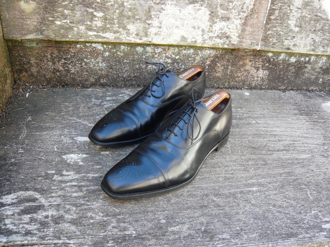 JOSEPH CHEANEY BROGUES – BLACK - UK 8.5 – CARTER – VERY GOOD CONDITION