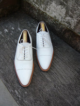 Load image into Gallery viewer, JOSEPH CHEANEY BROGUES - WHITE - UK 8.5 – UNWORN CONDITION
