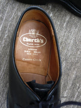 Load image into Gallery viewer, CHURCH’S DERBY – BLACK – UK 7.5 – STRATTON - EXCELLENT CONDITION
