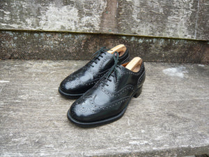 CHURCH’S VINTAGE BROGUES – BLACK - UK 8 – BURWOOD – EXCELLENT CONDITION