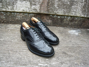 CHURCH’S VINTAGE BROGUES – BLACK - UK 8 – BURWOOD – EXCELLENT CONDITION