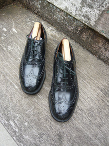 CHURCH’S VINTAGE BROGUES – BLACK - UK 8 – BURWOOD – EXCELLENT CONDITION