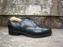 Load image into Gallery viewer, CHURCH’S VINTAGE BROGUES – BLACK - UK 8 – BURWOOD – EXCELLENT CONDITION
