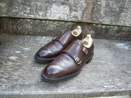 JOSEPH CHEANEY DOUBLE MONK STRAP – BROWN – UK 9.5 – EMMETT – SUPERB CONDITION