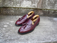 CHURCH’S VINTAGE TASSEL LOAFERS – BROWN / BURGUNDY – UK 9 – KEATS – VERY GOOD CONDITION