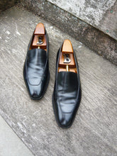 Load image into Gallery viewer, JOHN LOBB LOAFERS – BLACK CALF – UK 9 – LYNTON – EXCELLENT CONDITION
