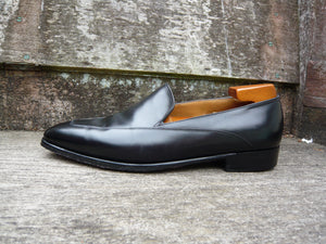 JOHN LOBB LOAFERS – BLACK CALF – UK 9 – LYNTON – EXCELLENT CONDITION