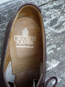 CROCKETT & JONES VINTAGE VELDTSCHOEN DERBY – BROWN - UK 8 - VELDT – SUPERB CONDITION