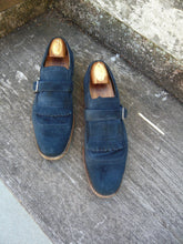 Load image into Gallery viewer, CHURCH’S MONK STRAP – BLUE VINTAGE SUEDE - UK 7.5 – SHANGHAI – EXCELLENT CONDITION
