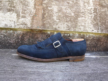 Load image into Gallery viewer, CHURCH’S MONK STRAP – BLUE VINTAGE SUEDE - UK 7.5 – SHANGHAI – EXCELLENT CONDITION
