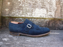 Load image into Gallery viewer, CHURCH’S MONK STRAP – BLUE VINTAGE SUEDE - UK 7.5 – SHANGHAI – EXCELLENT CONDITION
