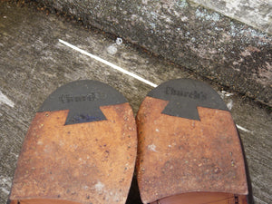 CHURCH’S BROGUES – BROWN - UK 10.5 – CHETWYND – WORN ONCE