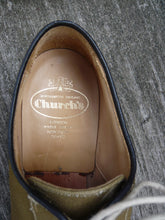 Load image into Gallery viewer, CHURCH’S DERBY SHOES – BROWN / KHAKI – UK7 – BECKHILL – SUPERB CONDITION
