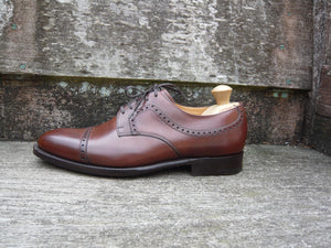 CHURCH’S BROGUES – BROWN / TAN – UK 8 – KNOWLE – WORN ONCE