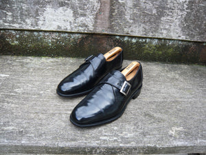 ALFRED SARGENT MONKSTRAP SHOES – BLACK – UK 8.5 – WILLIAM – EXCELLENT CONDITION