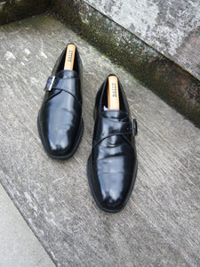 ALFRED SARGENT MONKSTRAP SHOES – BLACK – UK 8.5 – WILLIAM – EXCELLENT CONDITION