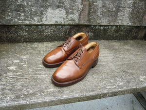 JOSEPH CHEANEY VINTAGE VELDTSCHOEN DERBY –  BROWN / TAN - UK 8 – NEATH – EXCELLENT CONDITION