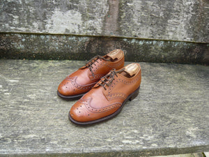 JOSEPH CHEANEY VINTAGE BROGUES – BROWN / TAN - UK 7 – KENNET – SUPERB CONDITION