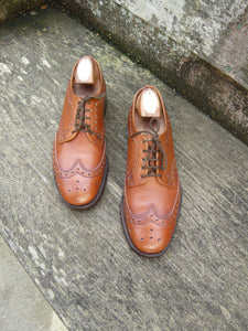 JOSEPH CHEANEY VINTAGE BROGUES – BROWN / TAN - UK 7 – KENNET – SUPERB CONDITION