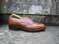 JOSEPH CHEANEY VINTAGE VELDTSCHOEN DERBY –  BROWN / TAN - UK 8.5 – NEATH – VERY GOOD CONDITION