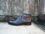 JOSEPH CHEANEY 130th ANNIVERSARY DOUBLE MONKSTRAP BOOTS –  BROWN – UK 9 – FREEMAN – SUPERB CONDITION