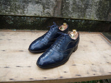 Load image into Gallery viewer, JOSEPH CHEANEY BROGUES – NAVY BLUE – UK 9 – GROSVENOR – VERY GOOD  CONDITION
